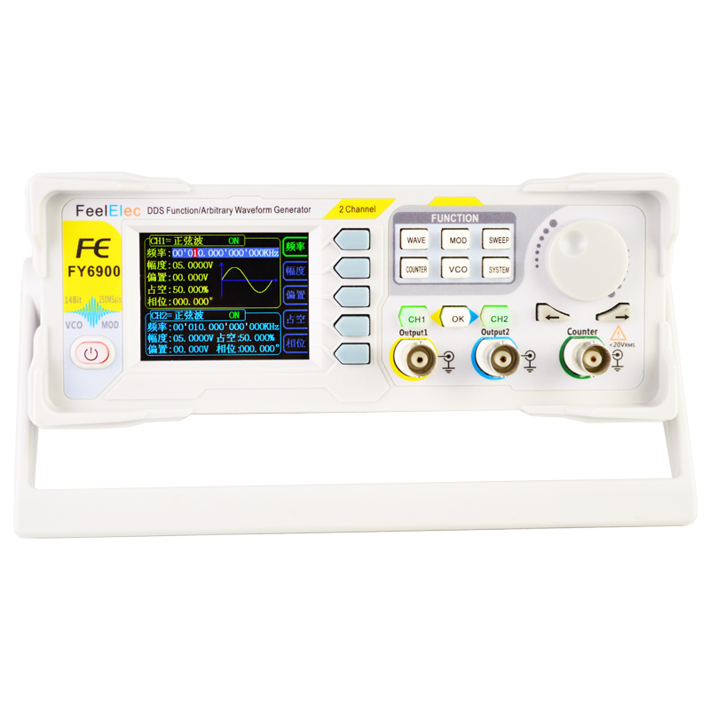 Dual Channel Arbitrary Waveform Function Generator 60Mhz - FY6900 듀얼 채널 DDS 기능 임의