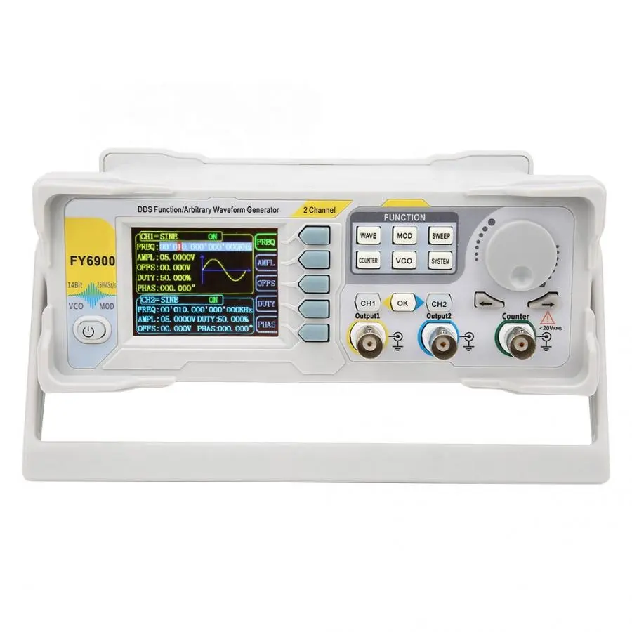 FY6900 듀얼 채널 DDS 기능 임의 파형 신호 발 - Dual Channel Arbitrary Waveform Function Generator 60Mhz 리뷰 및 가격