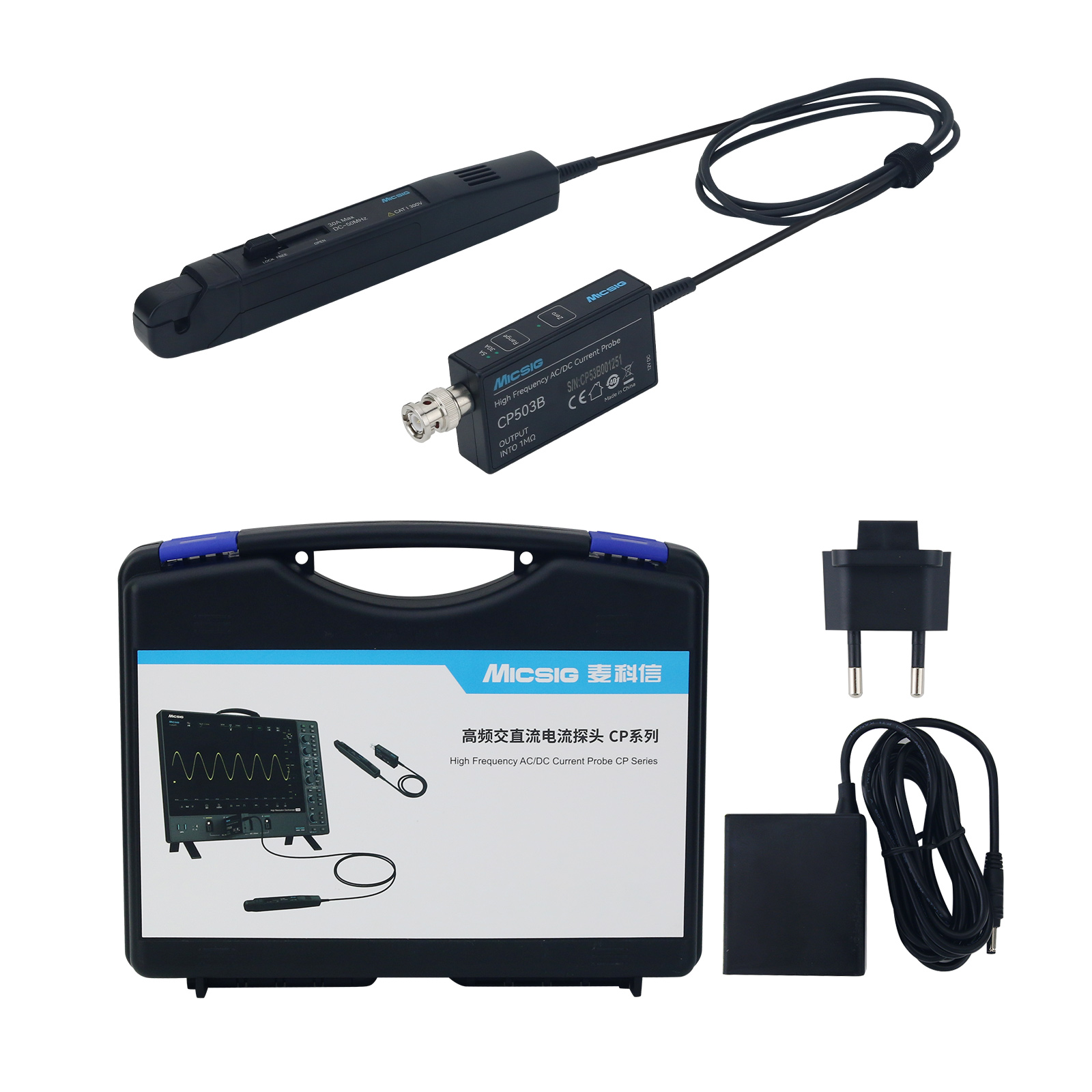 좋은 품질의 Micsig CP503B 50MHz 5A/ - Current Probe Ac Dc 50Mhz Oscilloscope 리뷰 및 가격